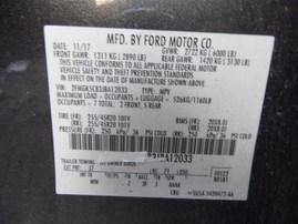 2018 Ford Flex SEL Gray 3.5L AT 2WD #F22042